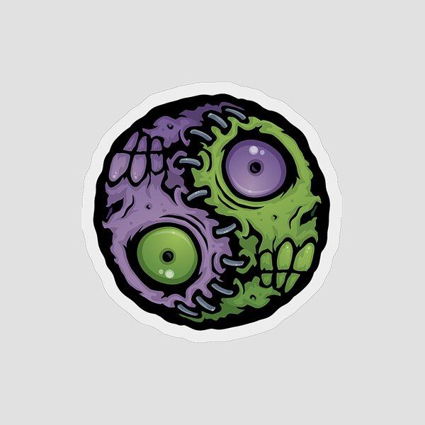 Zombie Yin-yang Sticker